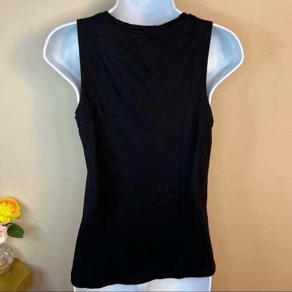 XS A.n.a Black Gemstone Accent Tank Stretch Women’s Extra Small 0 2 - Picture 7 of 8